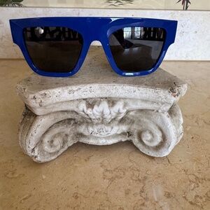 Women’s electric blue Versace sunglasses